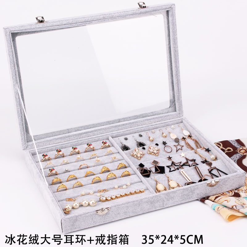 首飾收納盒家用簡約飾品盒多功能收拾手表項鏈耳環耳釘盒子收納盒在類目 收納整理, 家庭收納用具, 收納盒, 首飾盒中 - 來自Buy2taobao.com提供專業的淘寶代購服務