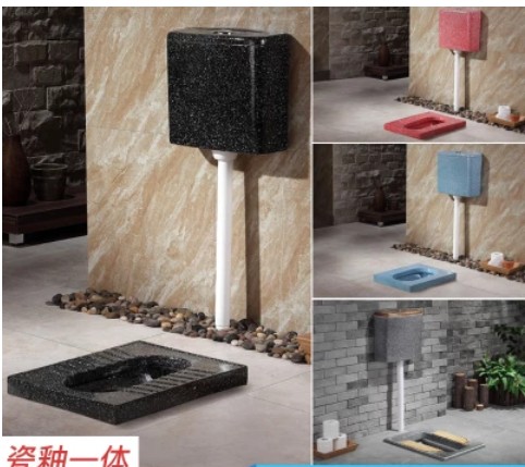 家用大管道彩色蹲便器水箱套裝陶瓷整套蹲坑蹲廁式便池防臭大便器在類目 家裝主材, 衛浴用品, 蹲便器中 - 來自Buy2taobao.com提供專業的淘寶代購服務
