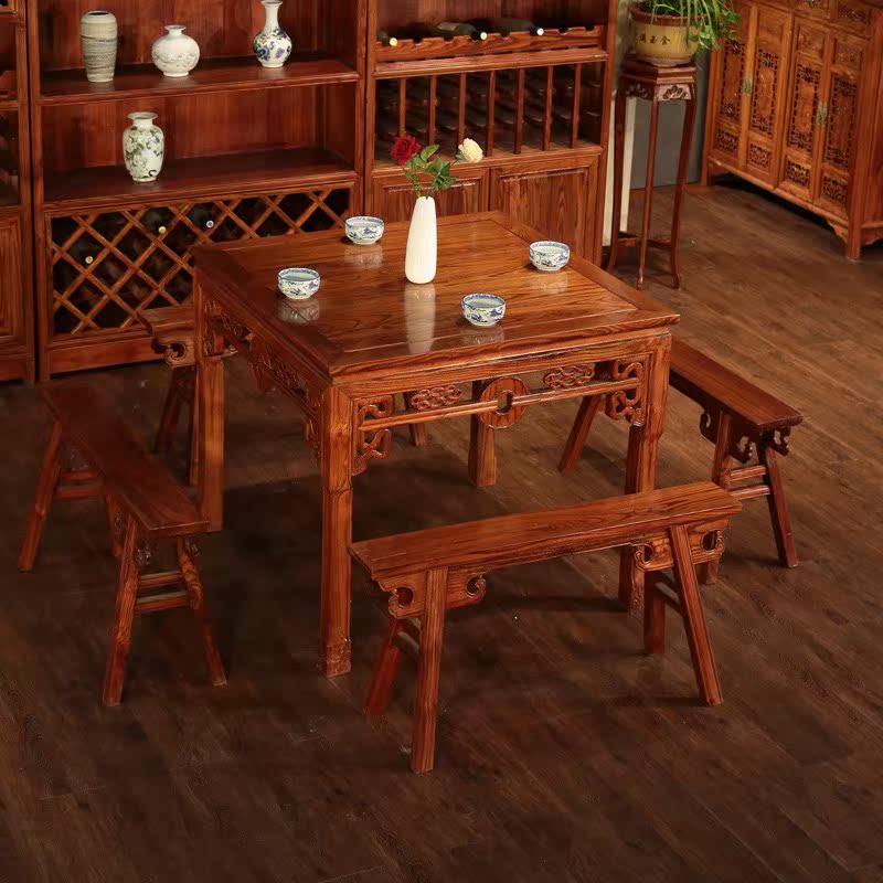 Restaurant Square table Chinese style solid wood Rosewood table To fake something antique Square Log hotel Carved Ming Restaurant householdin the Residential furniture , Tables , Dining table category - from Buy2taobao.com to provide professional Taobao agent buy service