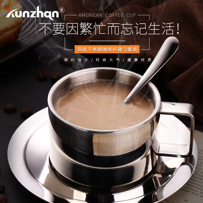kunzhan304 Stainless steel Mug suit Simplicity Flower cup household a complete set double-deck thickeningin the Tableware , Coffee , Mug category - from Buy2taobao.com to provide professional Taobao agent buy service