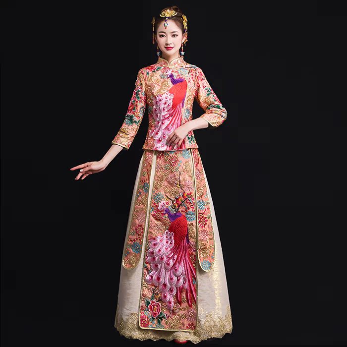 Bride marry full dress fashion Malay bride marry Chinese style Retro court Coronet Xiapeiin the Women's clothing/Boutique , Wedding/Cheongsam/Formal dress , Cheongsam category - from Buy2taobao.com to provide professional Taobao agent buy service