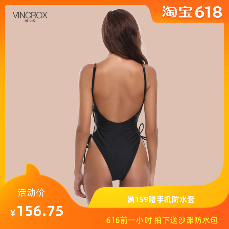唯卡洛欧美风ins沙滩温泉度假性感高腰绑带连体高叉比基尼泳衣女|msdalam kategori sukan/Yoga/kecergasan/bekalan peminat, berenang, sekeping baju renang - dari Buy2taobao.com untuk memberikan perkhidmatan ejen Taobao profesional membeli