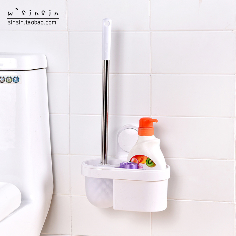 Toilet brush suit Punch holes Sucker Toilet brush household Shower Room TOILET toilet brush pedestal panin the Family/Personal Cleaning Tools , Sanitary appliances/Bathroom accessories , Toilet/Toilet brush category - from Buy2taobao.com to provide professional Taobao agent buy service