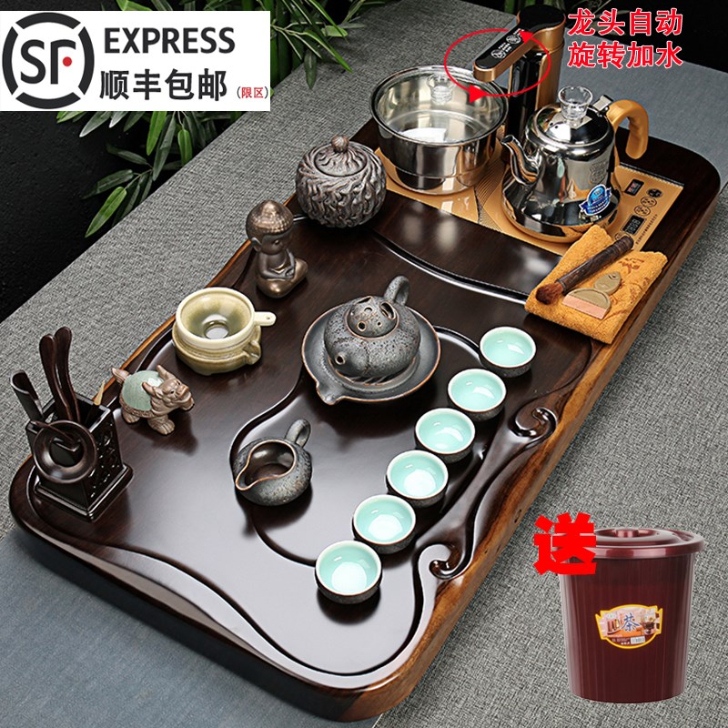 茶具套装黑檀实木茶盘陶瓷紫砂整套功夫茶杯套装全自动快速炉家用在类目 餐饮具, 茶具, 功夫茶具中 - 来自Buy2taobao.com提供专业的淘宝代购服务