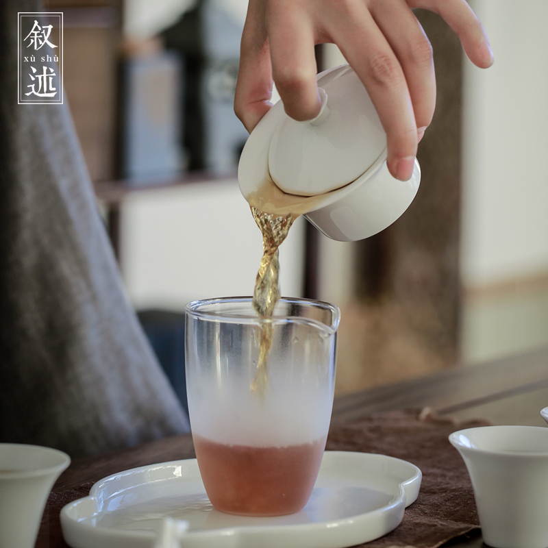 诚道 简约陶瓷盖碗茶杯功夫茶具 整套白瓷家用茶具套装礼赠礼盒装在类目 餐饮具, 茶具, 功夫茶具中 - 来自Buy2taobao.com提供专业的淘宝代购服务