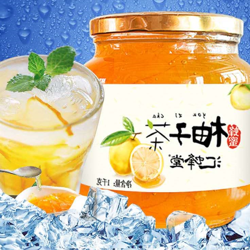 汇蜂堂蜂蜜柚子茶自制水果茶热饮泡水喝罐装1000g花水果茶酱|ruв категории кофе/хлопья/напиток, арроурут/хлопья/Чонг напитки, мед фруктовый чай - от Buy2taobao.com для оказания профессиональной услуги покупки агента Taobao