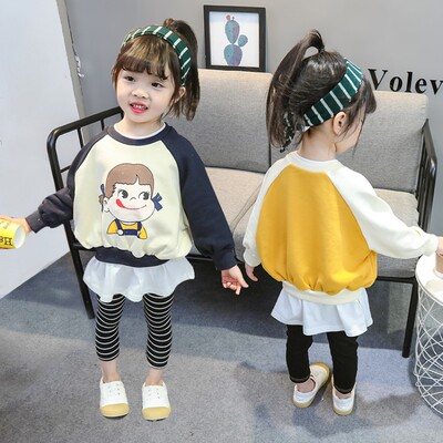 女童卫衣春秋装2019新款韩版洋气婴儿宝宝加绒加厚纯棉宽松上衣潮