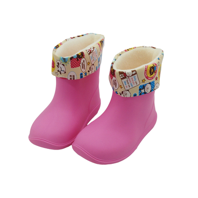 天天特价秋冬加棉绒保暖雨鞋宝宝儿童男童中筒雨靴小童防滑女童鞋