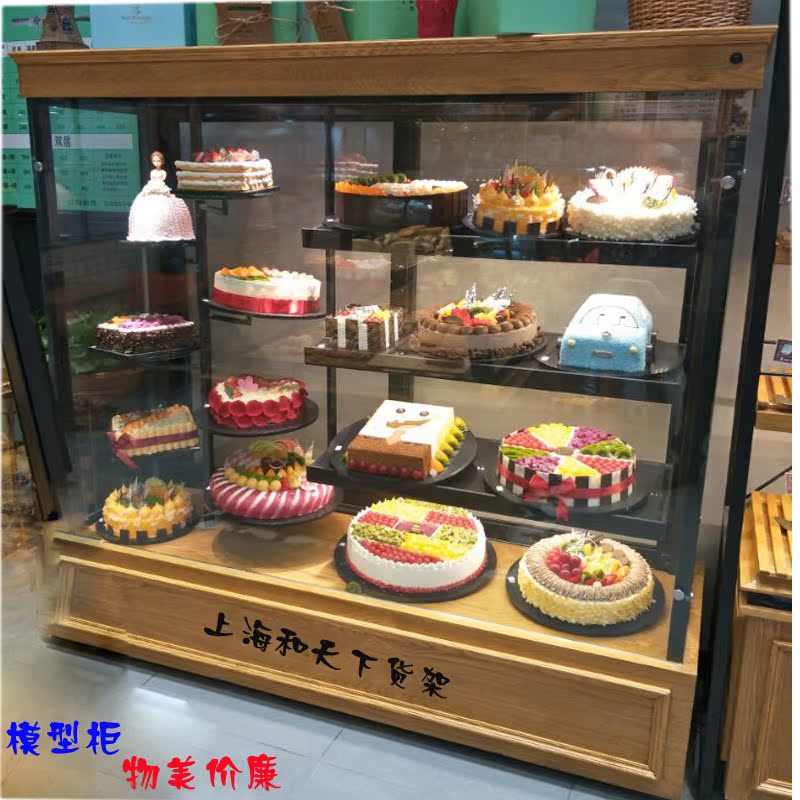 panetièrel Cake Model Iron art new pattern Sliding door Glass commercial Cake Display cabinet multi-storey solid wood Paintin the Business/Office Furniture , Shelf/Showcase , Bread Rack category - from Buy2taobao.com to provide professional Taobao agent buy service