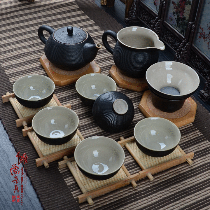 茶具台湾仿古粗陶茶具套装黑陶茶壶茶杯复古手工日式陶瓷功夫茶具|ruв категории посуда, чайный сервиз, кунг - Фу, чайный сервиз - от Buy2taobao.com для оказания профессиональной услуги покупки агента Taobao