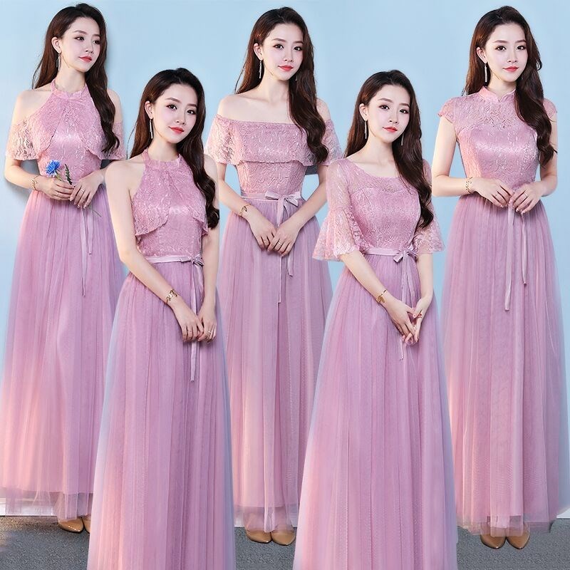 伴娘服2019新款冬裝姐妹團伴娘服晚會禮服女冬季中式加厚長款粉色在類目 女裝/女士精品, 婚紗/旗袍/禮服, 禮服/晚裝中 - 來自Buy2taobao.com提供專業的淘寶代購服務