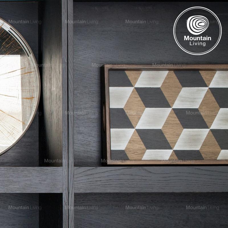 Imported Northern Europe Retro Solid wood Tray Decorative plate originality Wall hanging Decoration rectangle household Fruit plate tea trayin the Home accessories , Decoration category - from Buy2taobao.com to provide professional Taobao agent buy service