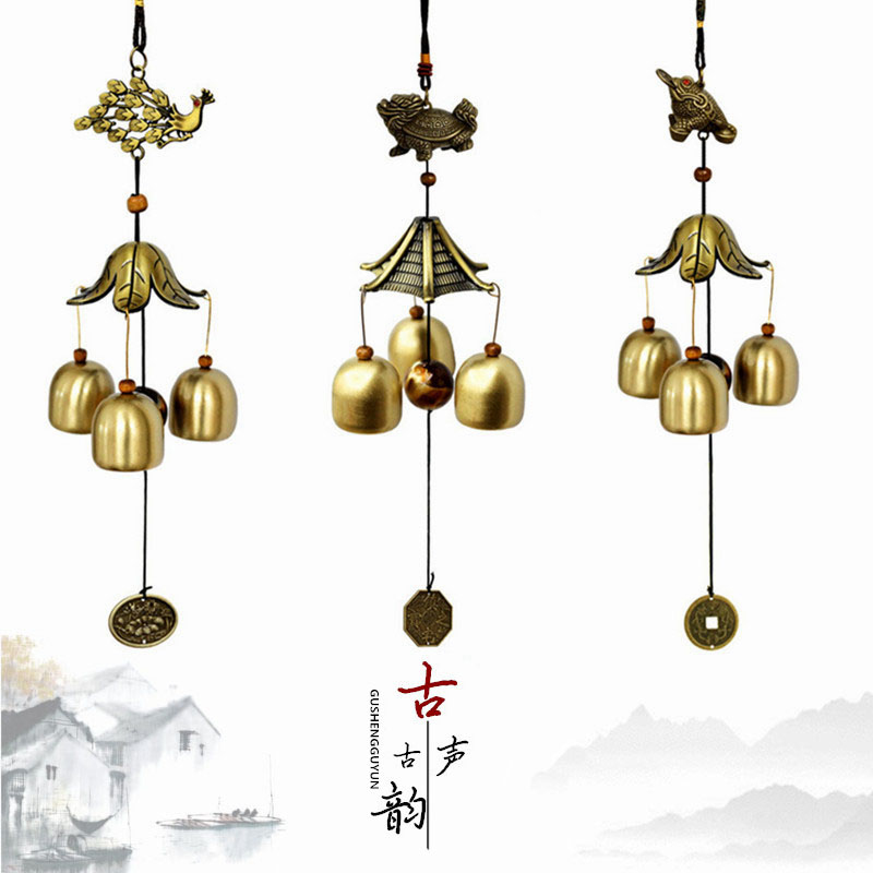 Metal Copper wind chimes Pendants Door trim Pure copper Small bell Fengshui Defends Lucky shop doorbell Pendantin the Home accessories , Wind chimes and accessories category - from Buy2taobao.com to provide professional Taobao agent buy service
