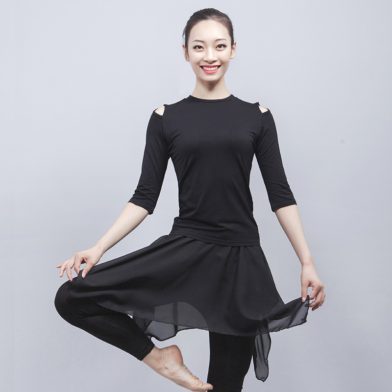 拉丁舞服成人國標舞蹈服裝女新款莫代爾中袖黑上衣摩登跳舞練功服在類目 運動/瑜伽/健身/球迷用品, 舞蹈/健美操/體操, 拉丁舞, 拉丁舞上裝中 - 來自Buy2taobao.com提供專業的淘寶代購服務