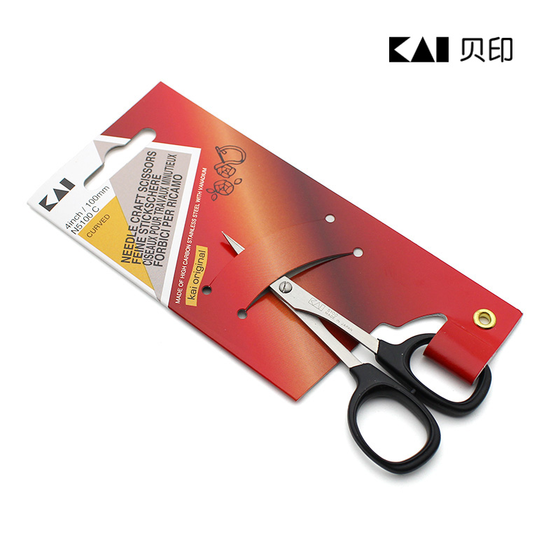 Japan Kai KAI Precise Stainless steel scissors Alice head 4 inches 100mm Embroidery Scissors N5100Cin the Home Fabric , Sew DIY Material,Tools and finished products , Scissors category - from Buy2taobao.com to provide professional Taobao agent buy service