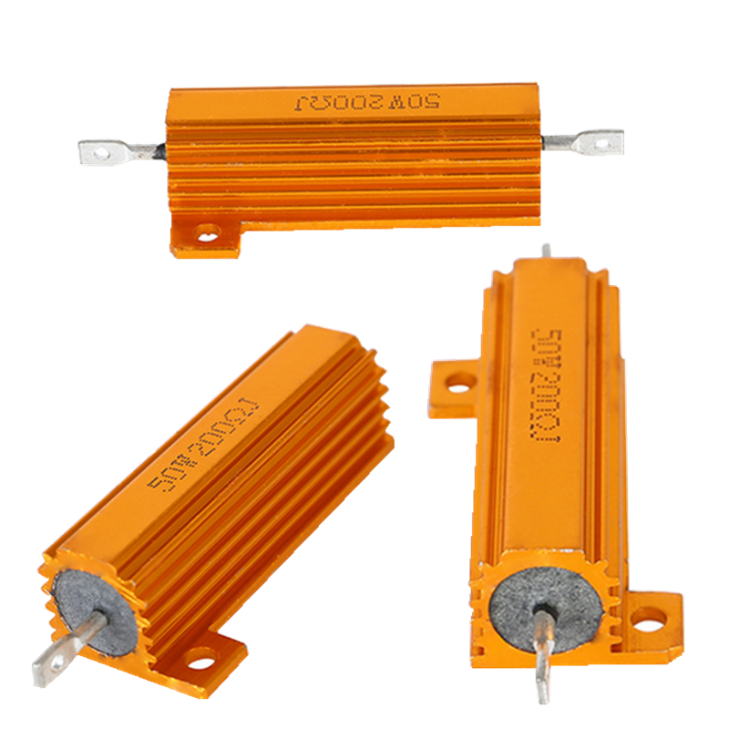 RX24 gold Aluminum shell high-power Resistors 50W tile 10R 12 Europe 15 Europe 16 Europe 18 Europe 20R Europein the Audio appliances , Video Appliance Parts , hifi Audio Accessories , Resistance category - from Buy2taobao.com to provide professional Taobao agent buy service