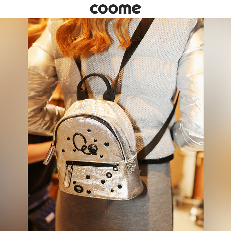 Fashion Week coome Leather handbag 2019 new pattern ins Ultra-fire Backpack cowhide Soft leather Mini knapsackin the Leather/Lady bags/Men's bag, Backpack category - from Buy2taobao.com to provide professional Taobao agent buy service