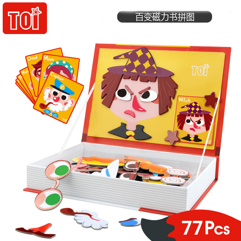 TOI 磁性疯狂的表情换脸拼图冰箱贴玩具儿童磁力书益智早教玩具在类目 玩具/童车/益智/积木/模型, 串珠/拼图/配对/拆装/敲打玩具, 拼图/拼板中 - 来自Buy2taobao.com提供专业的淘宝代购服务