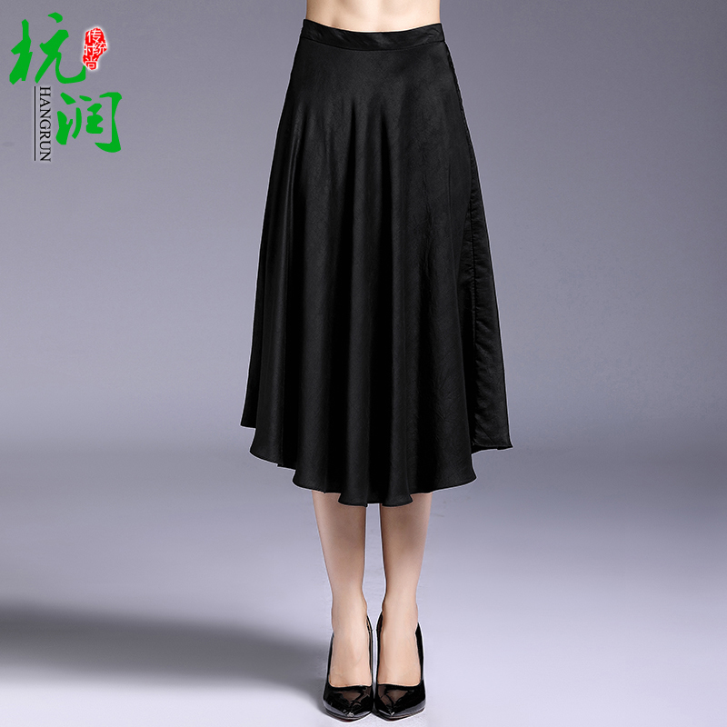 杭润夏季女装真丝缎面香云纱纯色半身裙宽松不规则下摆半身裙|msdalam kategori Butik wanita / wanita, wanita pertengahan umur - dari Buy2taobao.com untuk memberikan perkhidmatan ejen Taobao profesional membeli