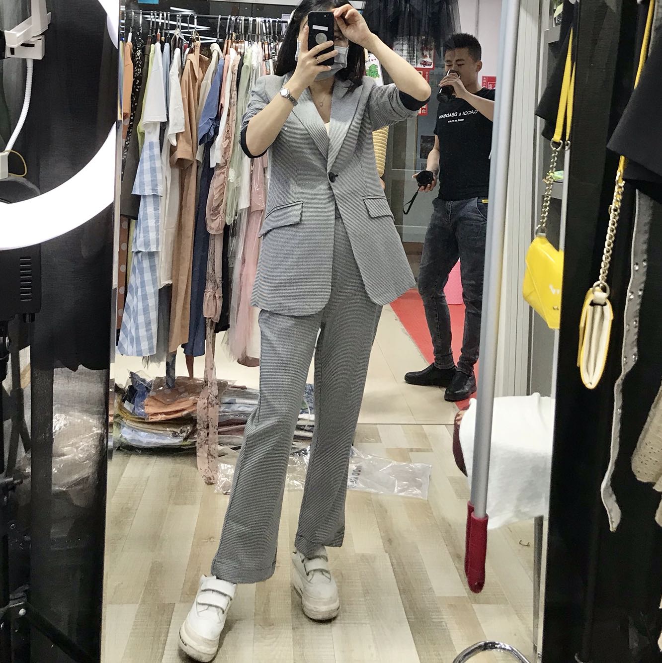 Flower Valley Land houndstooth Suit 100 Pounds less wearin the Women's clothing/Boutique , Set/Student uniforms/Work uniforms , Fashion Set category - from Buy2taobao.com to provide professional Taobao agent buy service