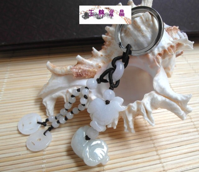 2019 new pattern high-grade natural Jade Kuni automobile Key buckle Transport Jupiter Zodiac Key bucklein the Car/Articles/Fitting/Refit , Car Accessories/The jewelry , Driving personal items , Car Keychain category - from Buy2taobao.com to provide professional Taobao agent buy service
