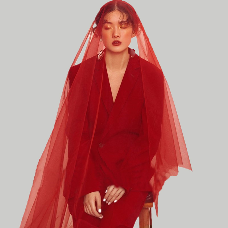 Red Head Antiquity Headdress photograph prop Sen family Travel Photography Su yarn Same item gules Headdress Exoticin the Accessories/Leather belt/Hat/Muffler , Wedding dress accessories , Veil category - from Buy2taobao.com to provide professional Taobao agent buy service