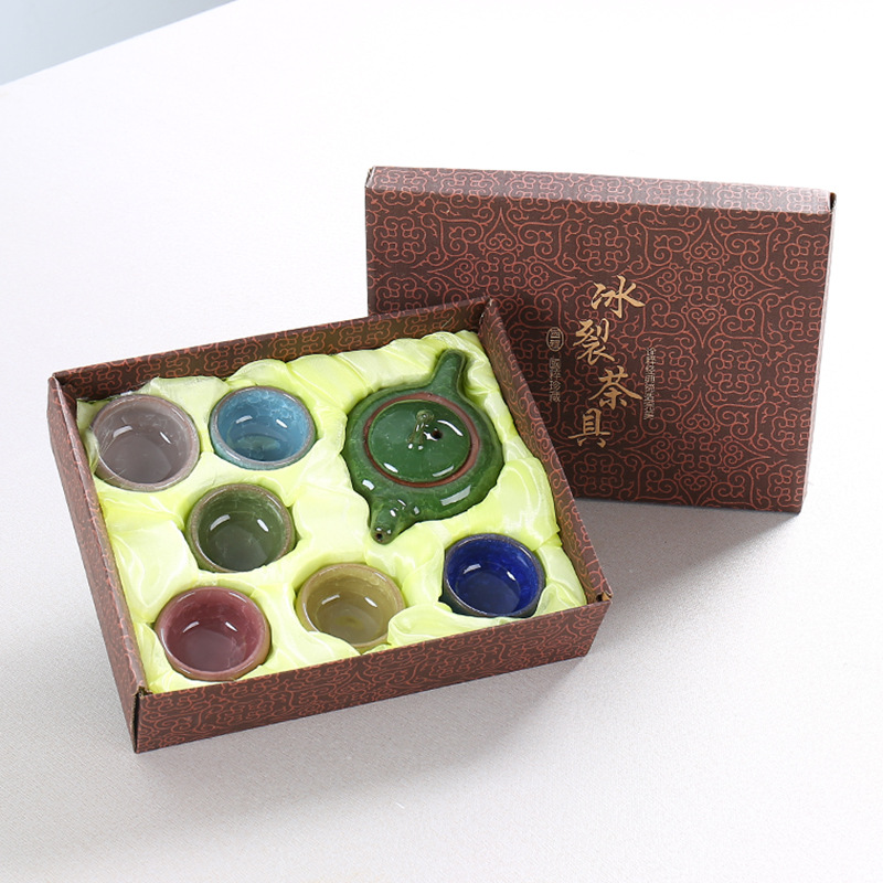 Colorful Binglie tea set suit a complete set ceramics Kungfu Online tea set business affairs gift gift customizedin the Tableware , Tea set , Tea package category - from Buy2taobao.com to provide professional Taobao agent buy service