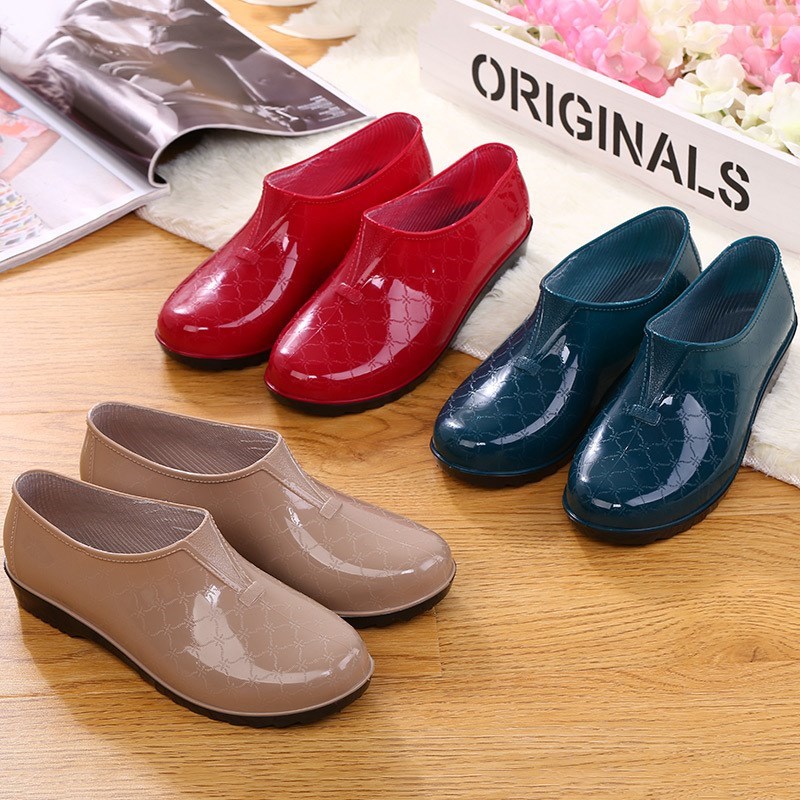 Rain shoes Boots Waterproof shoes kitchen work Overshoes adult Low Short tube Flat bottom non-slip summerin the Women's Shoes, Rain Boots category - from Buy2taobao.com to provide professional Taobao agent buy service