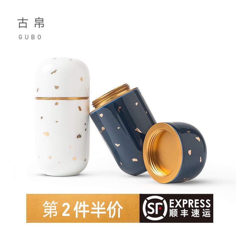 便携式茶叶罐茶仓 陶瓷旅行随身小号密封茶叶盒家用罐|ruв категории посуда, чайный сервиз, чайница - от Buy2taobao.com для оказания профессиональной услуги покупки агента Taobao