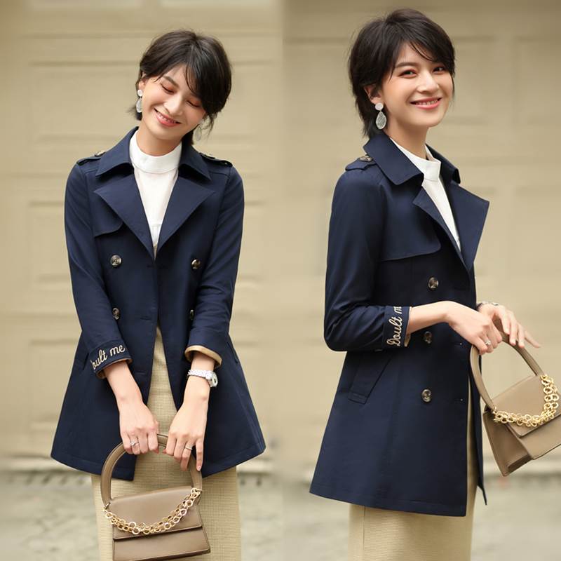 小个子风衣女中长款2019春装新款 百搭短款150cm显高气质春秋外套|msdalam kategori Butik wanita / wanita, windbreaker - dari Buy2taobao.com untuk memberikan perkhidmatan ejen Taobao profesional membeli