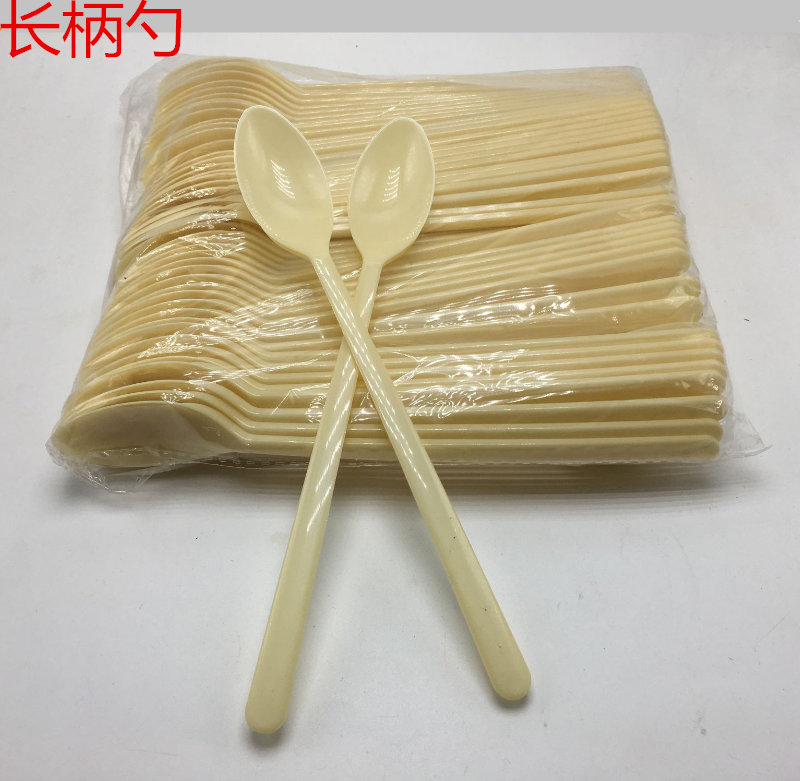 冷饮更 调羹 汤匙 汤勺 长柄调羹 一次性勺子足数95只/包|msdalam kategori pinggan mangkuk, kopi, sudu kopi - dari Buy2taobao.com untuk memberikan perkhidmatan ejen Taobao profesional membeli