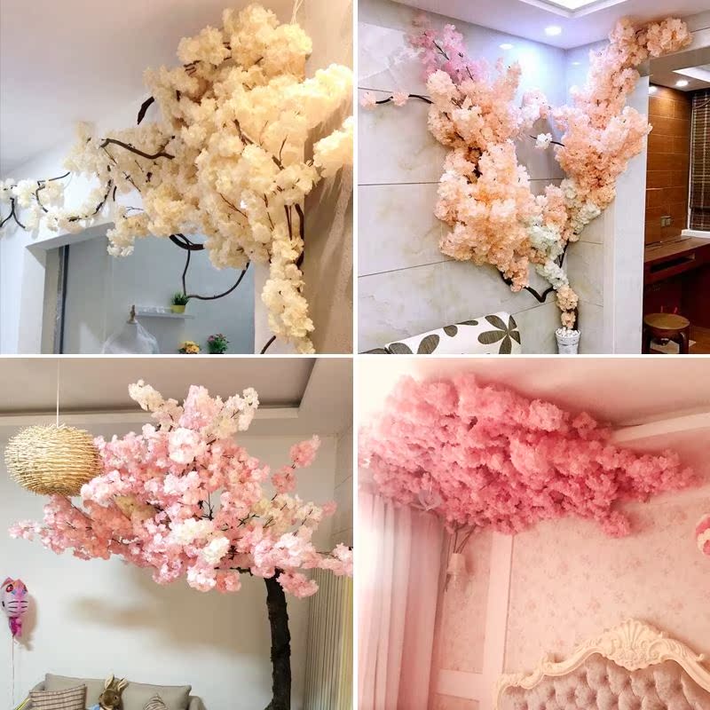 樱花树枝仿真形象墙收银台壁挂式装饰家居潮流布置派对塑料花商场|msdalam kategori penghantaran bunga/bunga simulasi/tumbuhan berkebun, bunga tiruan/tumbuh-tumbuhan hijau/Buah-buahan dan sayur-sayuran siap (baru), bunga tiruan - dari Buy2taobao.com untuk memberikan perkhidmatan ejen Taobao profesional membeli