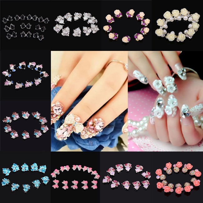 10Pcs 3D Rhinestones Crystal Nail Art Tips DIY Nail Design Din the 3C Digital Accessories, Electronic components market , Electronic component , Other components category - from Buy2taobao.com to provide professional Taobao agent buy service