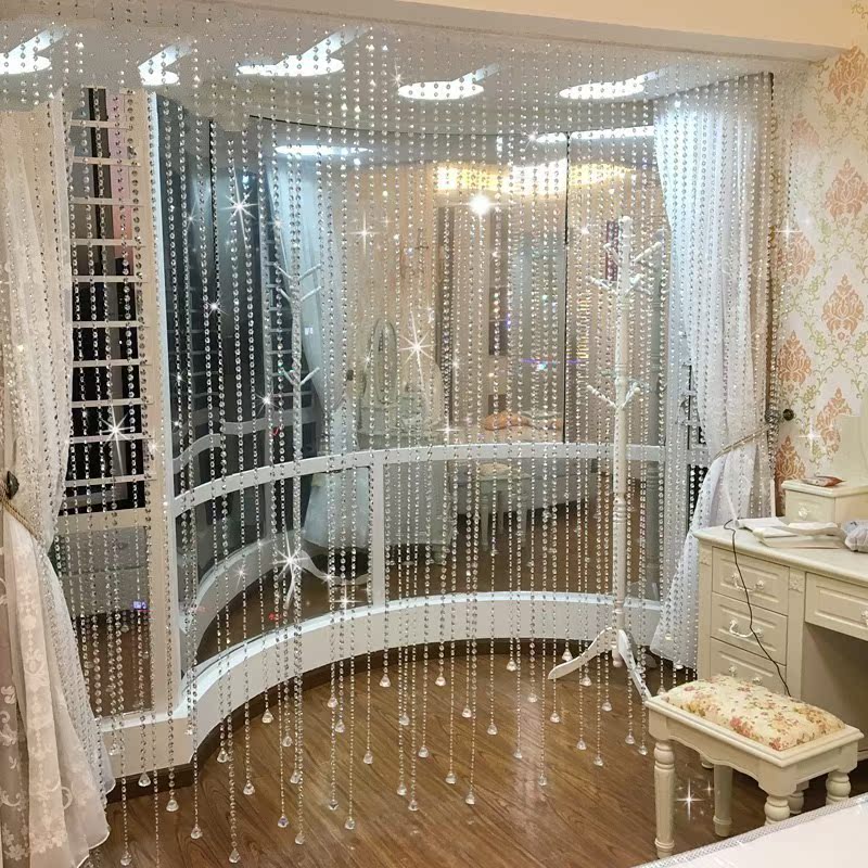 珠珠帘子 门帘 卧室水晶珠帘隔断帘成品窗帘卧室门帘装饰客厅玄关|ruв категории домашний ткань, занавес, занавес и аксессуары, занавес/занавес - от Buy2taobao.com для оказания профессиональной услуги покупки агента Taobao