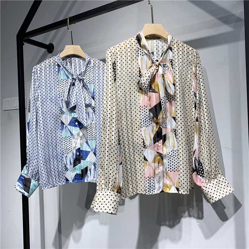 19 New summer Abstract Artists style Chiffon shirt M-L 8084 JSTin the Women's clothing/Boutique , Shirt category - from Buy2taobao.com to provide professional Taobao agent buy service