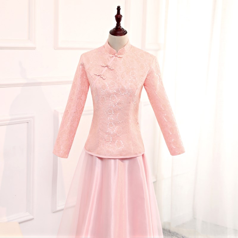 中式长款礼服旗袍修身伴娘服姐妹团演出礼服结婚新娘礼服|msdalam kategori Butik wanita / wanita, perkahwinan/Cheongsam/pakaian, pakaian/malam - dari Buy2taobao.com untuk memberikan perkhidmatan ejen Taobao profesional membeli