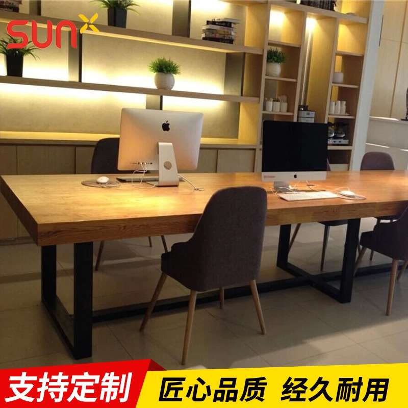 customized solid wood American style Conference table Strip The reception Simplicity workbench desk loft The computer table negotiating tablein the Business/Office Furniture , Office Furniture , Desk , Conference table category - from Buy2taobao.com to provide professional Taobao agent buy service