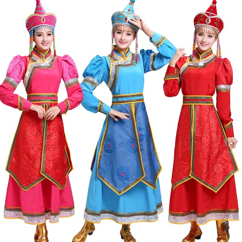 Mongolian Dance costumes tradition lady Mongolian gowns have more cash than can be accounted for Big skirt Costume Welcome service Blue powderin the Women's clothing/Boutique , Costume/National costume/Stage costumes , National costume/Costumes  category - from Buy2taobao.com to provide professional Taobao agent buy service
