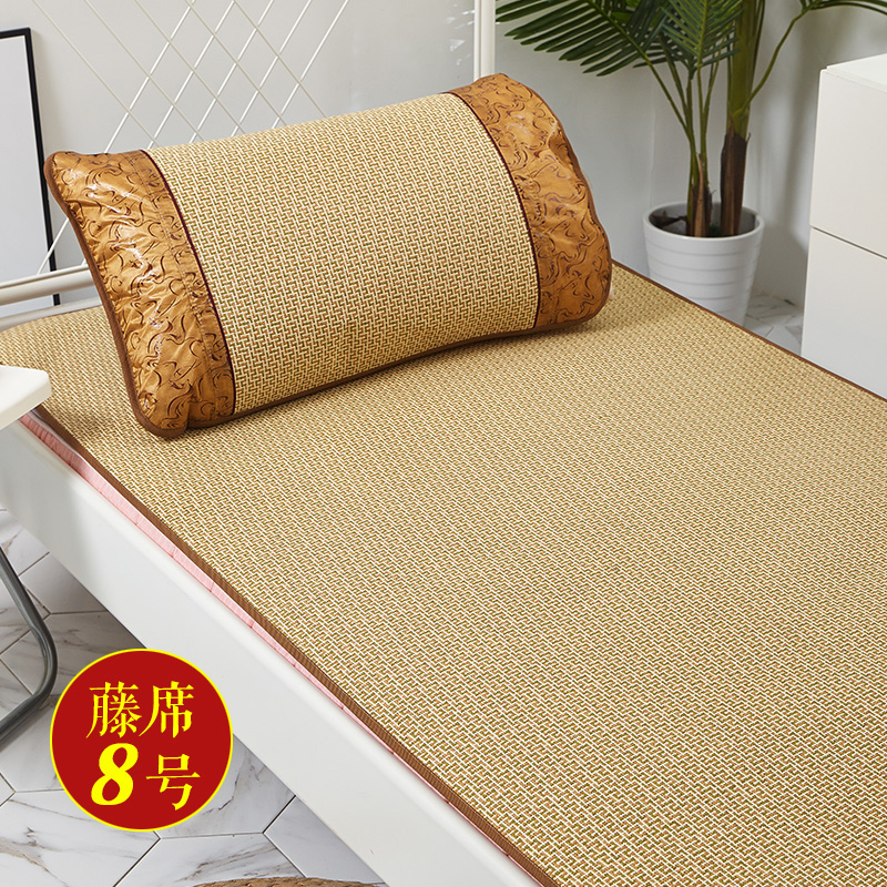 natural environmental protection fold Straw mat student dormitory Single 1.5 rice 1.8 Double bed Blue mats Summer matin the Bedclothes , Mat/Mats/Rattan seats/Straw mat/Leather seats category - from Buy2taobao.com to provide professional Taobao agent buy service