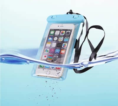 手机透明防水袋pvc游泳漂流手机袋手臂潜水手机防水套带臂带