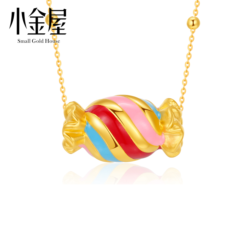 小金屋 3D硬金999足金甜蜜黄金三色糖果转运珠手链串珠项链吊坠女在类目 珠宝/钻石/翡翠/黄金, 黄金首饰(新), 颈饰中 - 来自Buy2taobao.com提供专业的淘宝代购服务
