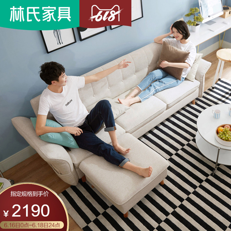 Lim Northern Europe fold a living room Small apartment Simplicity Fabric art sofa modern multi-function Dual use Sofa bed 1012in the Residential furniture , Sofa , Sofa category - from Buy2taobao.com to provide professional Taobao agent buy service