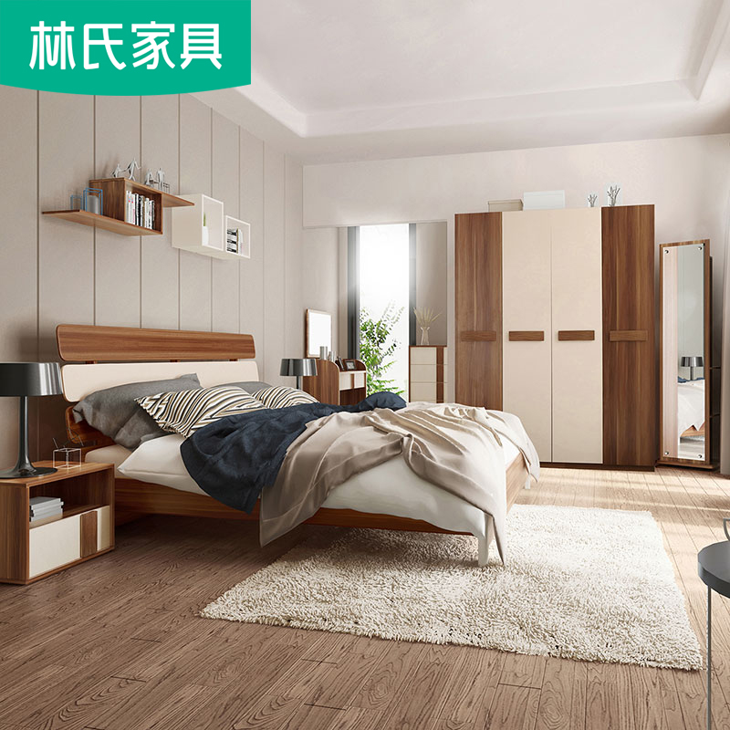 林氏家具北欧简约板式床1.5双人床1.8M现代简约硬板床婚床CP4A-A在类目 住宅家具, 成套家具, 卧室成套家具, 双人床+床头柜中 - 来自Buy2taobao.com提供专业的淘宝代购服务