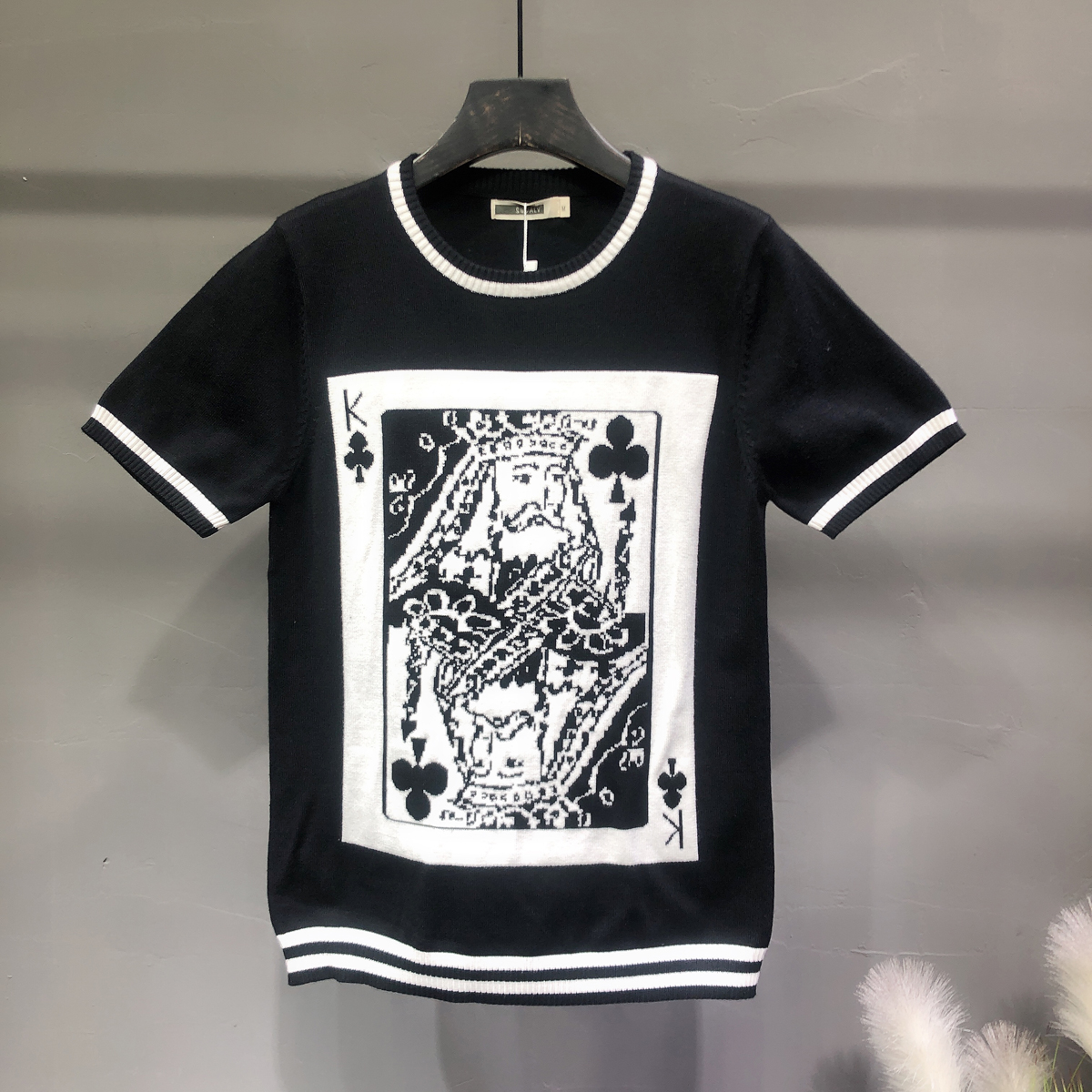 sweater man Self cultivation 2019 spring clothes New products Korean Edition Trend Youth Short sleeved Sweater half sleeve Base coatin the Men's clothing, Knitwear/Sweaters category - from Buy2taobao.com to provide professional Taobao agent buy service