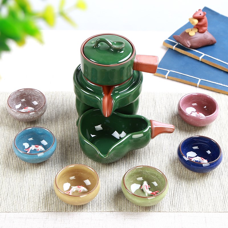 Shilaiyunzhuan semi-automatic tea set suit household Lazy man Kungfu Online tea set ceramics Binglie tea set logo customizedin the Tableware , Tea set , Kung Fu Tea category - from Buy2taobao.com to provide professional Taobao agent buy service
