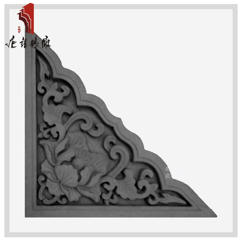 Beijing Brick To fake something antique Carved decorate Screen wall Corner 49*49cm The peony flower TY-JH490-1in the Basic building materials , Brick , Brick category - from Buy2taobao.com to provide professional Taobao agent buy service