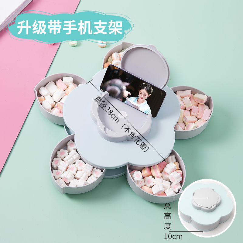 喜庆糖果盒婚庆零食干果盒客厅瓜子盒带盖分格可旋转创意塑料盘子在类目 餐饮具, 餐具, 果盆/果盘/果篮中 - 来自Buy2taobao.com提供专业的淘宝代购服务
