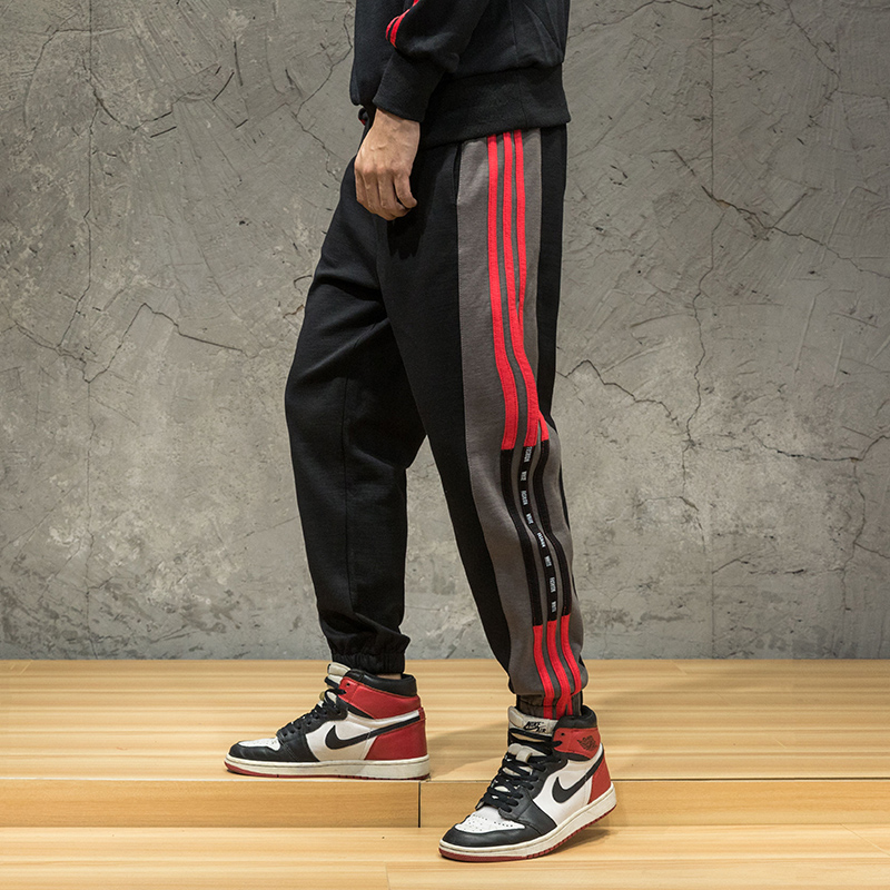 Thin section Casual pants man Easy Large Sports pants stripe sweatpants Chaopai Haren pants trousersin the Men's clothing, Casual pants category - from Buy2taobao.com to provide professional Taobao agent buy service