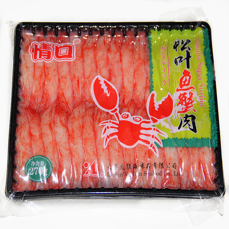清爽鲜甜口味 大连友联松叶鱼蟹肉 270克 即食沙拉寿司在类目 水产肉类/新鲜蔬果/熟食, 海鲜/水产品/制品, 蟹类, 蟹类制品中 - 来自Buy2taobao.com提供专业的淘宝代购服务