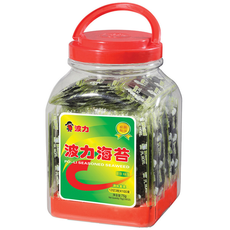 【两桶75元】波力海苔桶装75g/100g/80g夹心脆即食原味儿童紫菜在类目 零食/坚果/特产, 鱿鱼丝/鱼干/海味即食, 海苔系列中 - 来自Buy2taobao.com提供专业的淘宝代购服务